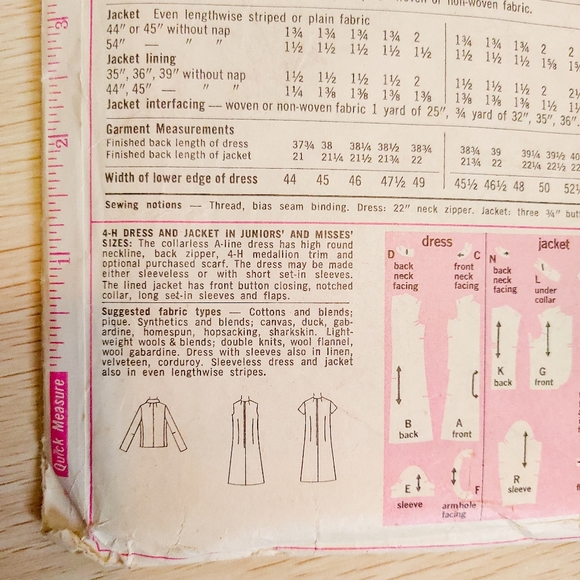 Vintage 1968 Simplicity Pattern Dress & Jacket - Picture 6 of 9